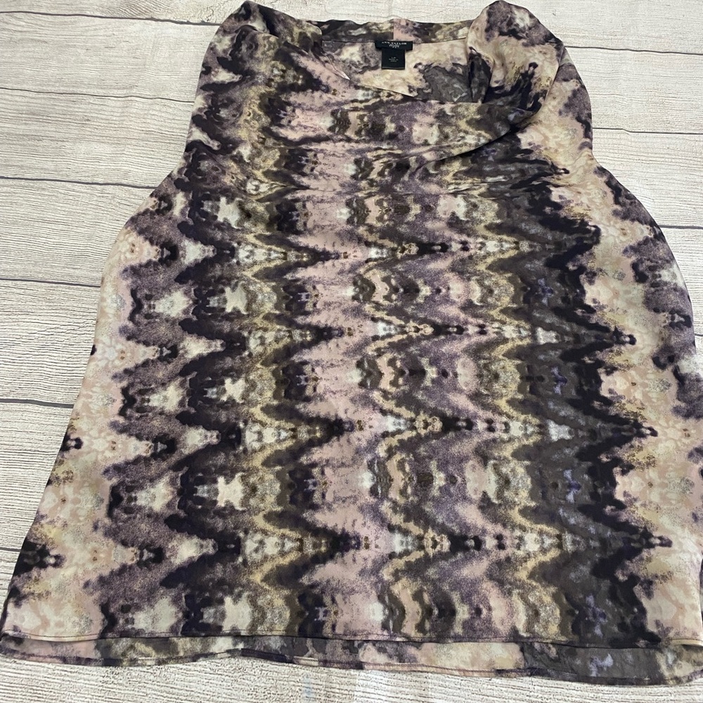 Ann Taylor Sleeveless Multicolored Shirt Blouse size PL.